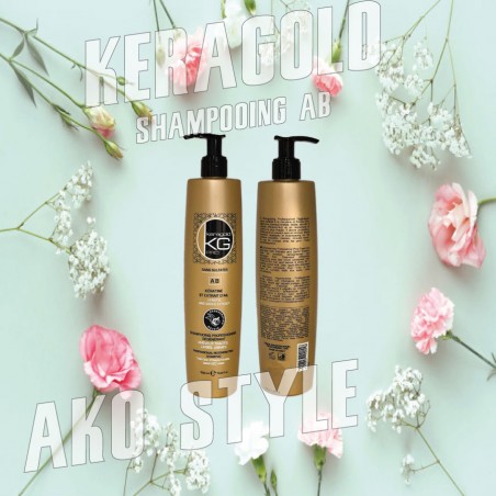 Offre Duo Keragold : Shampoing 500ml + Masque 500ml à La Kératine Et Ail - Neuf, Soin Réparateur Cheveux
